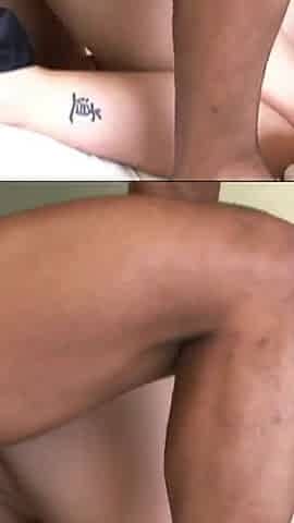 Interracial threesome with Sara Jay a slutty MILF with big tits loves to be satisfied in her pussy by two black cocks