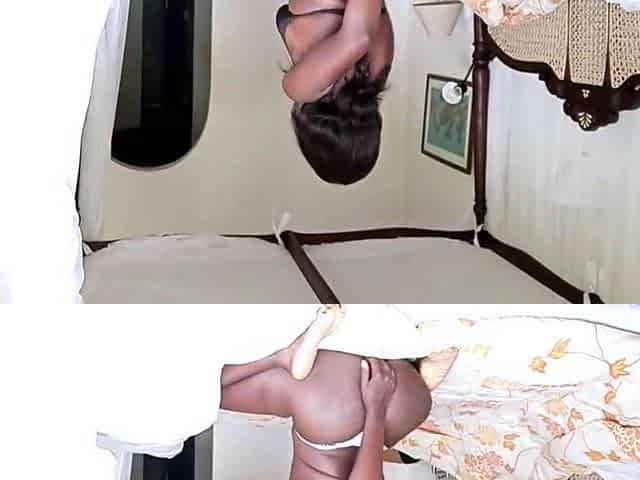 Ebony Solo Squirting on Webcam