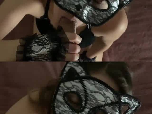 My stepmother dresses up as a kitten so I'll give her some warm milk.