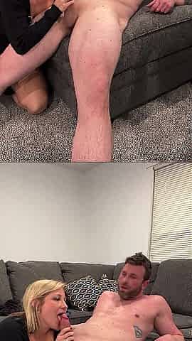 Thick dick getting a BJ by Hotwife