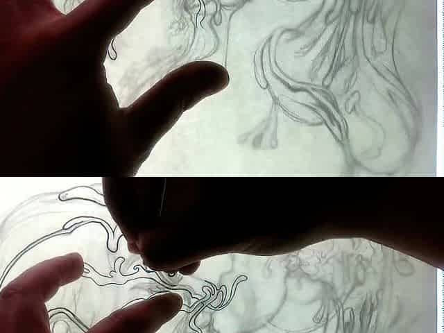 One Hawt Mess Line Art Timelapse by Drenched The Facial Artist
