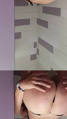 MILF Has Deep Orgasm at Public Camping Shower