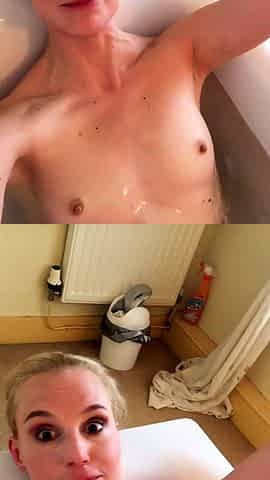 British blonde milf Jane Bond solo masturbation