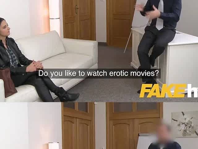 Fake Agent Gorgeous pink snatch licked and banged in hardcore