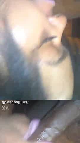 Black big beautiful woman giving sloppy head