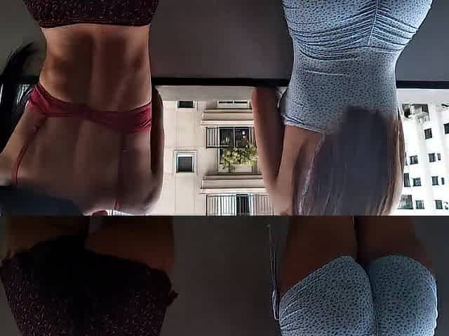 Allies are caught in the act of surprise, by their spouse and ends up entering the bitching.
