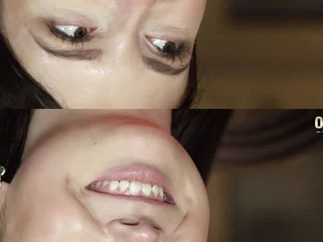 Teen deepthroat oral and spunk flow from granddad with thicc shlong