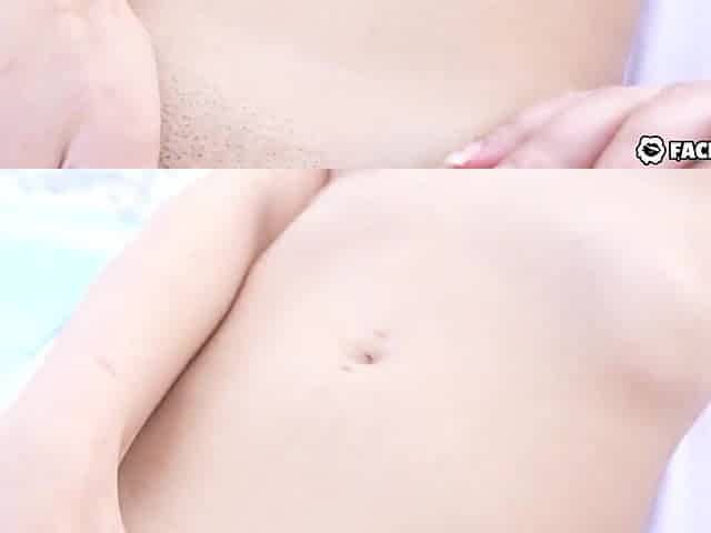 FACIALS4K 2 Obese Rods Frost Scarlett's Face Like A Cupcake - Scarlett Alexis