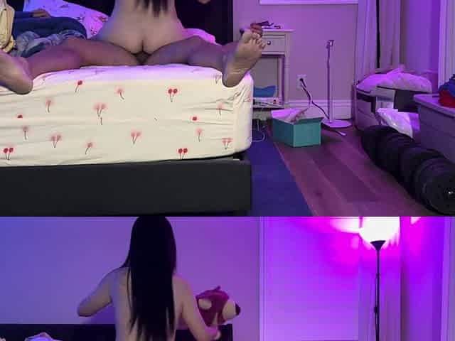 Chinese Whore Slutty Kitty Shows off Her Sucking and Riding Skills on Yummy Jimmy While Keeping Quiet