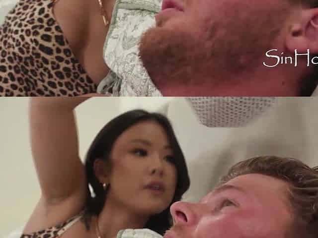 Tiny Oriental Lulu Catches Wife Cheating, Says They Need TO Make Her Cum For Forgivenes