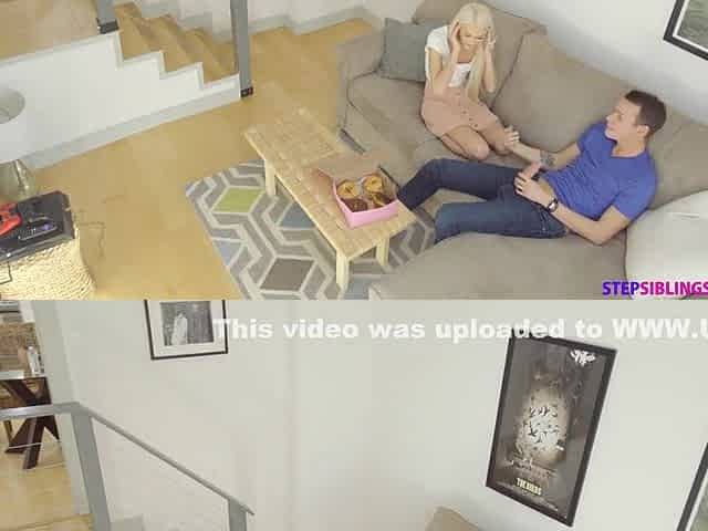 Innocent Blonde Teen 18+ Stepsister Doughnut Hole Cock Surprise Pov