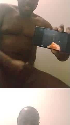 Orgasming to some solo black movie scenes and testing my fresh phone to watch if it works properly three