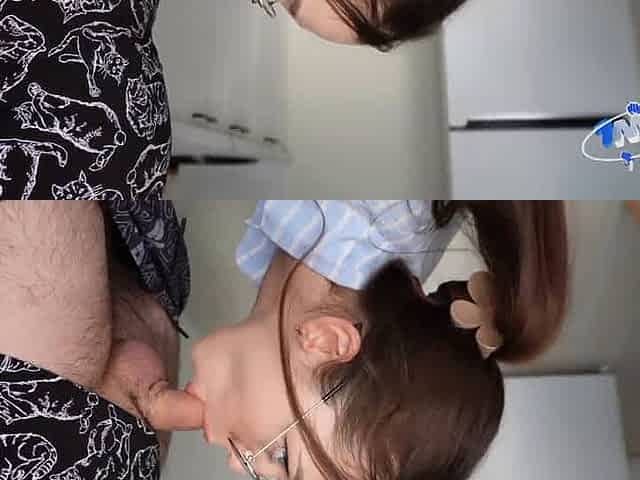 Sexy teacher agreed to deepthroat rod for credit - Valeria Sladkih - XXX!