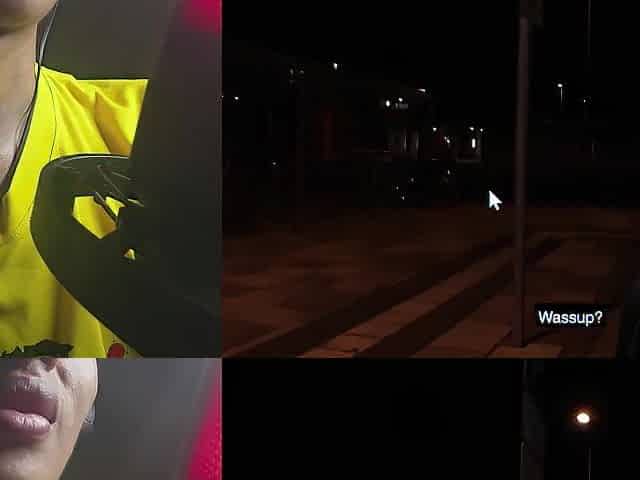 STEVEN SHAME, porn reaction to GOTH gal gets a wild interracial screw in the street