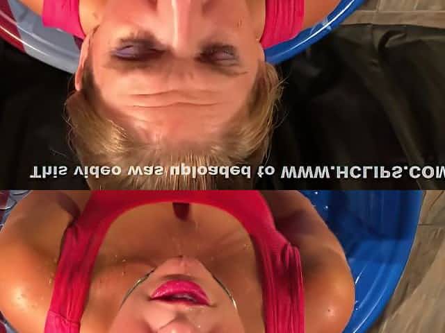 Submissive slut wife swallowing piss and cum