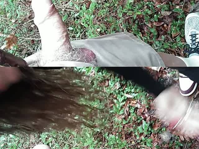 Dsc17-6 Petite MILF Babe Monica, Frolics Naked in the Forest, Blowjob, Fucked Doggy Style, Creampie