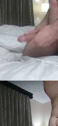 Hotel Solo Hunk Masturbates Until Blistering Cum