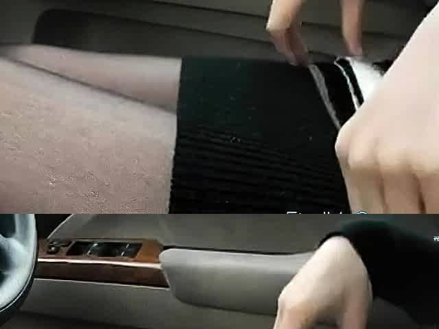 Asian Girl Reaches Orgasm in Car with Sex Toy on Webcam