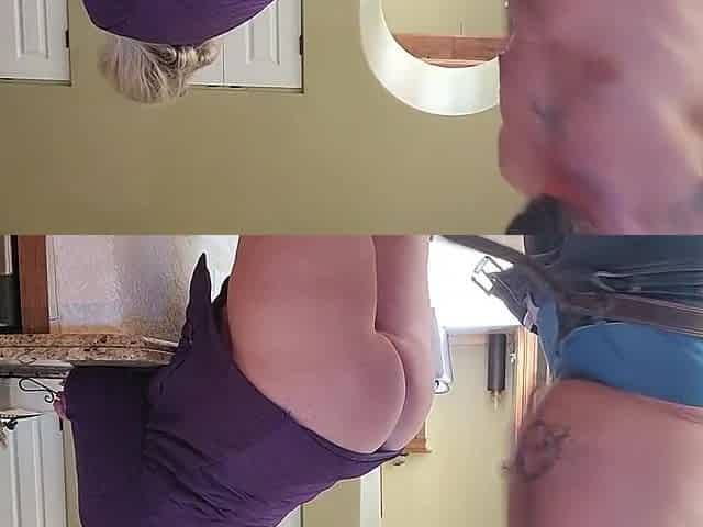 Texas Quickie In The Kitchen Bent Over Island. Slow Orgasms For Him & Her