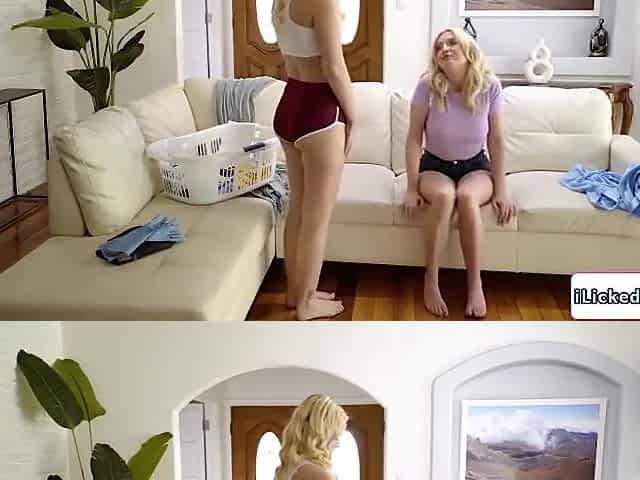 Your Pussy Taste Good After Doing Chores - Petite Blonde, Khloe Kingsley And Lexi Lore