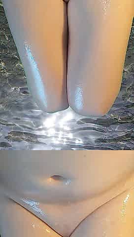 10 Water Ejaculation Oiled Skin Large Thighs Bewitching Palatable Soft Glamorous Wang