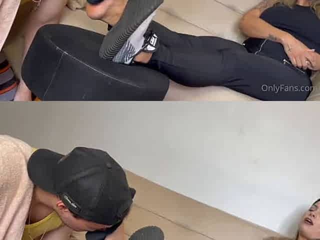 Sniff my sweaty sock and lick my feet