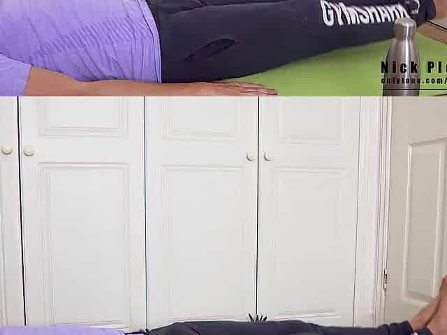 Sexy British stud masurbates and has multiple orgasms after workout