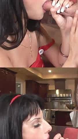 Lola Banks is only 18 but she takes a huge load of cum on her face
