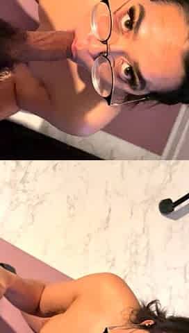Asian amateur girlfriend gives a blowjob pov HD