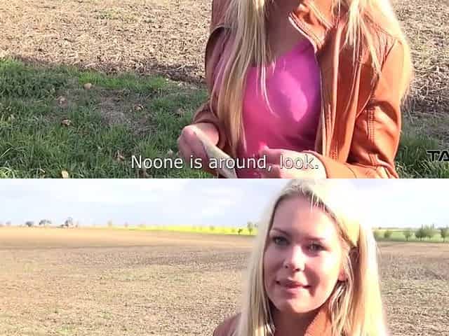 Dude Fuck Hard And Cum All Over Accidental Hot Blonde On The Street