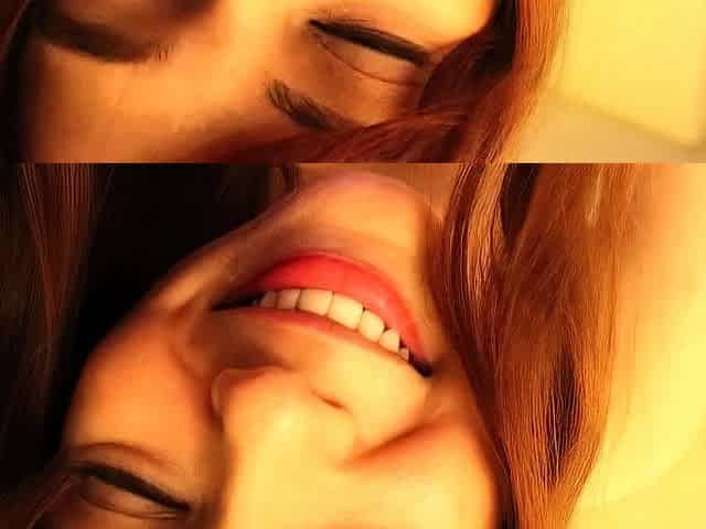 Sweet beauty masturbating on webcam close up