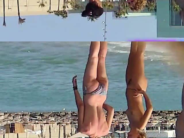 Amateur Topless Voyeur Beach Teens