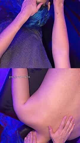Neck massage was so pleasurable that we moved on to a breast massage