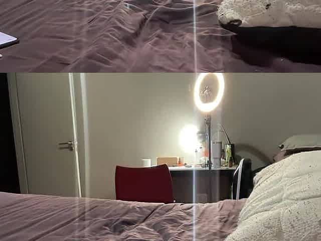Busty BBW Teasing and Moaning in Bed