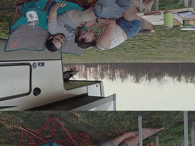 Would u go camping with us? Quick outdoor bang PAWG creampie