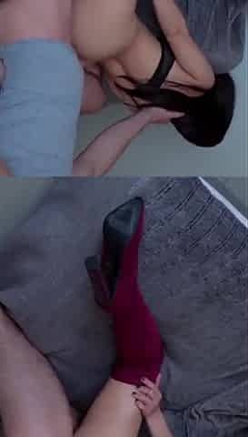 The Stepfather Mercilessly Fucked the Student's Anus Until He Came Inside