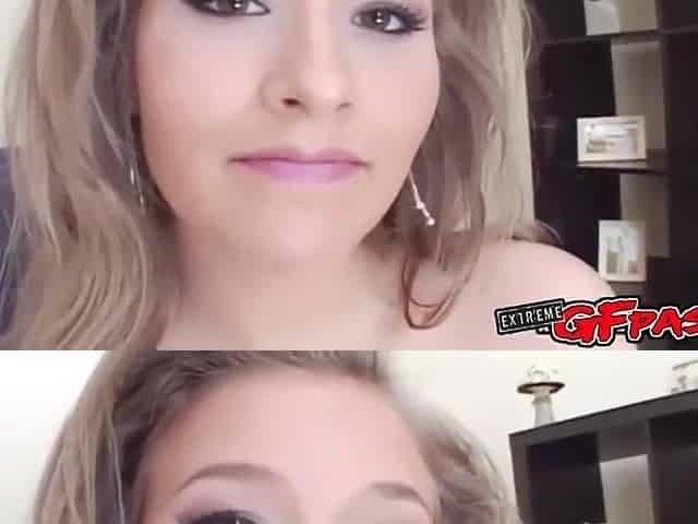 Blond sweetheart is banged from behind relentlessly in POV