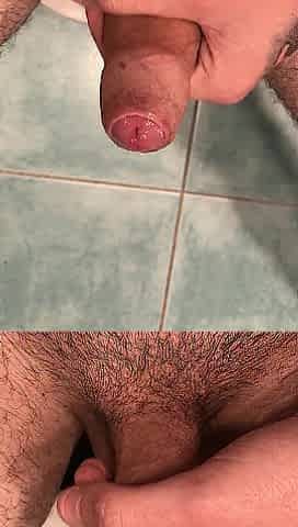 Teen is trickling alot of precum.