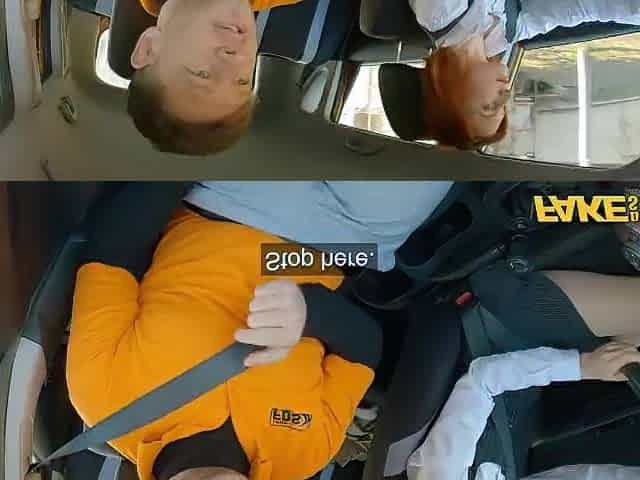 Redhead gets banged at the driving school office - Fake Driving School