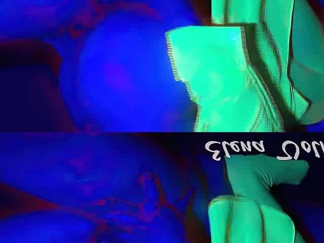 Large Butt mother I'd like to fuck Riding Dong Hard - NEON lights