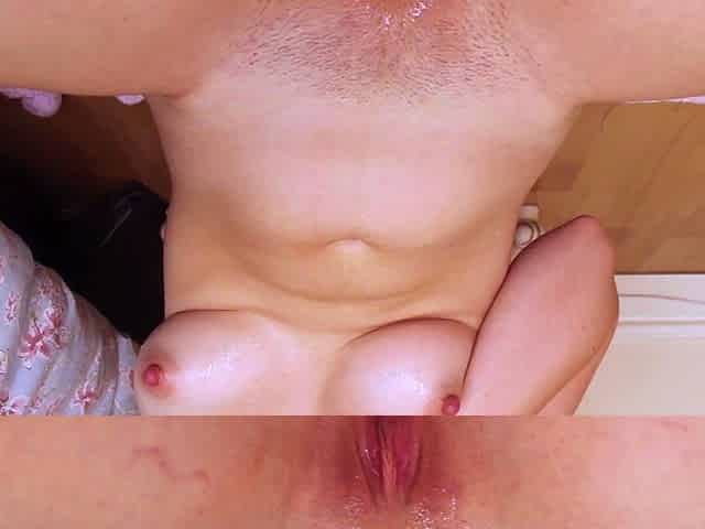 Amateur striptease and Solo masturbation