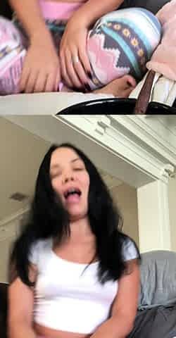 Brunette solo honey shows her masturbating skills