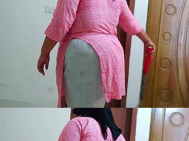 Arab Maid Fucked by Boss When She Cleaning Room!