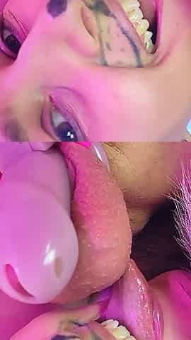 Chastity Cock and Balls Licking - POV