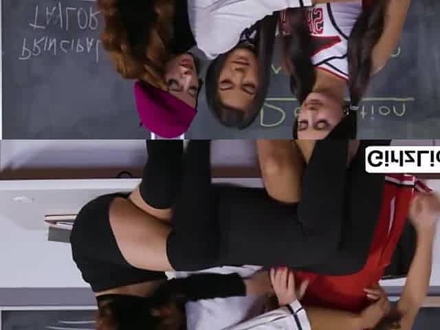 Lesbian Threesome In The Classroom With Kendra And Eliza