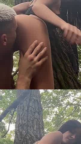 Benny Banana Fucks Hard a Slut Found in the Woods