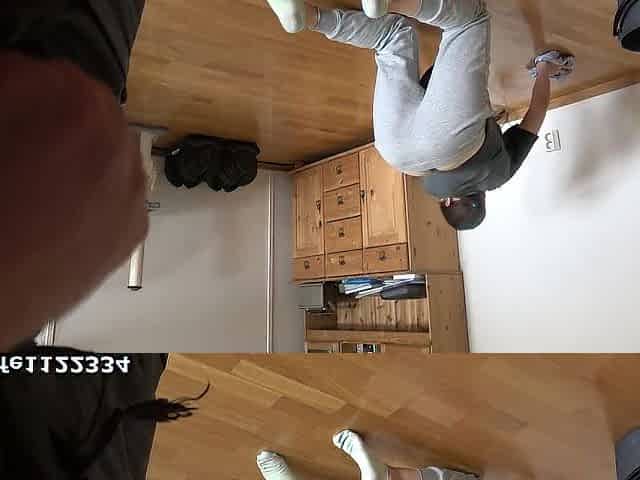 Love to see how my maid is washing floor and stroke