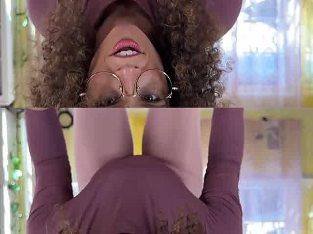 Sexy curly haired MILF worships her boyfriend's cock with her mouth, then gets assfucked
