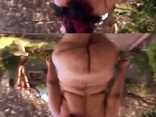 After a short naked walk n the backyard the corpulent black enjoys some BBC penetration