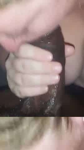 POV BBC blowjob